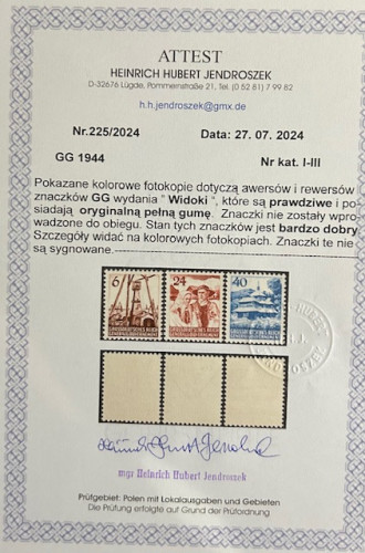 WIDOKI -I-III** GÓRALE, ATEST