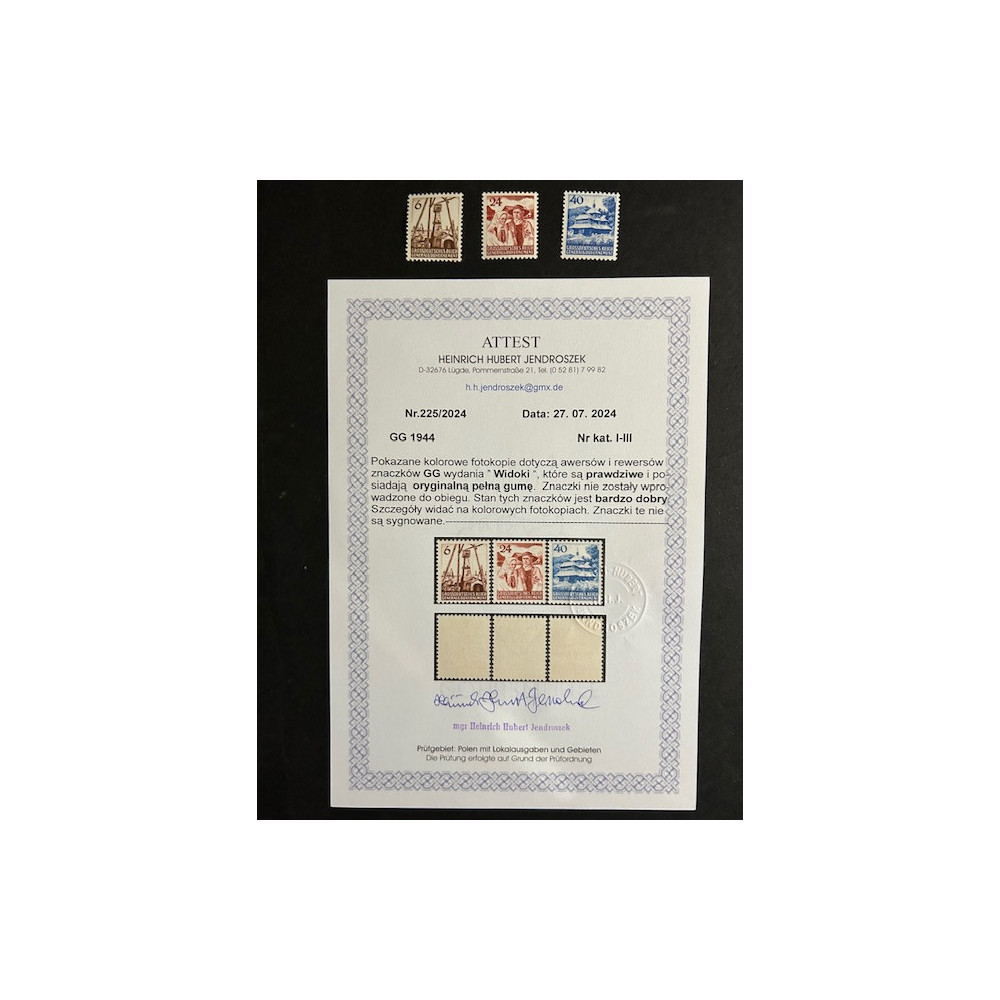 WIDOKI -I-III** GÓRALE, ATEST